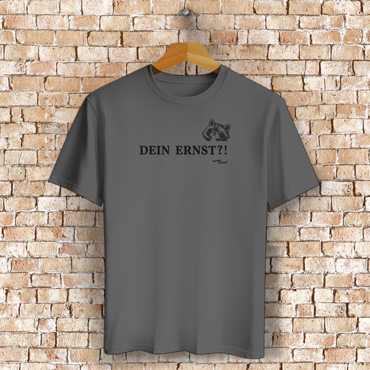 Dein Ernst? – Vintage White Unisex Basic T-Shirt mit Schriftzug auf der Brust