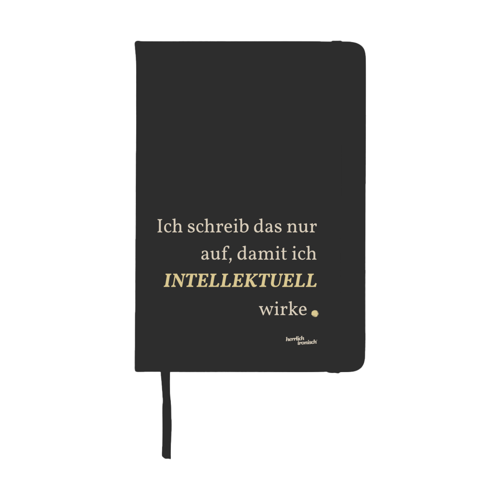 Notizbuch "Intellektuell wirken" - A5 Hardcover Notizbuch