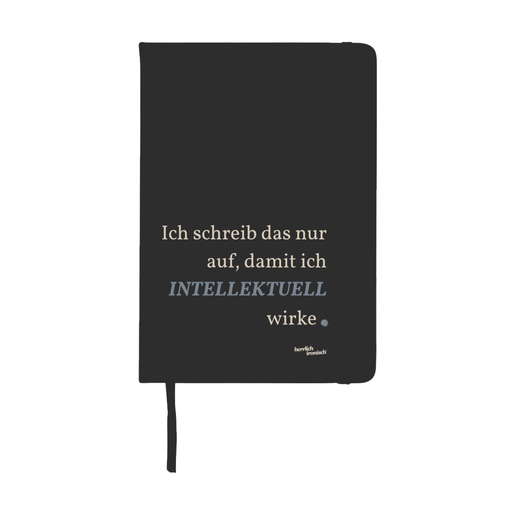Notizbuch "Intellektuell wirken" - A5 Hardcover Notizbuch