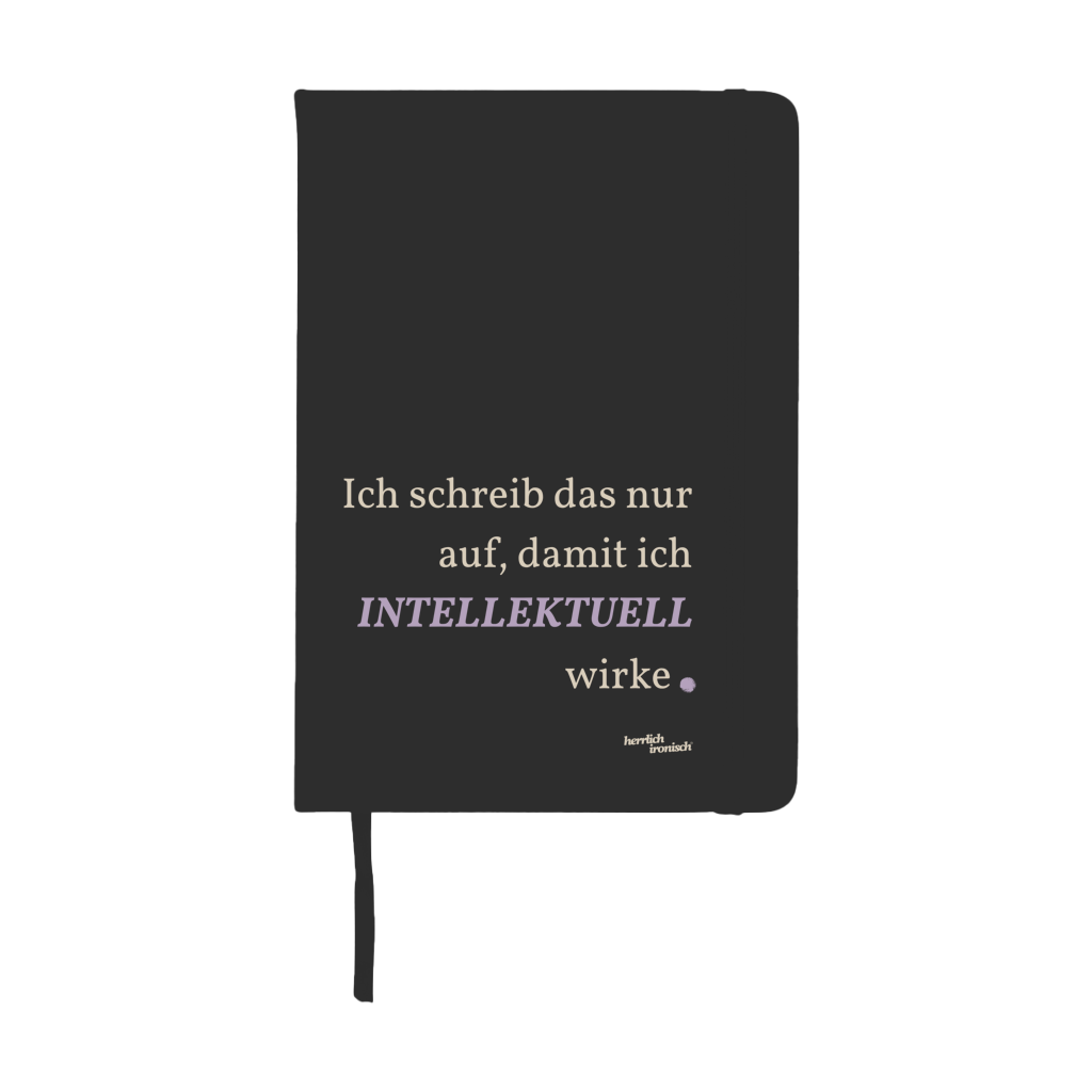 Notizbuch "Intellektuell wirken" - A5 Hardcover Notizbuch