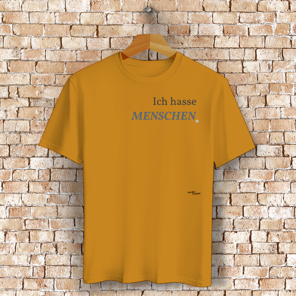Ich hasse Menschen – Unisex Basic T-Shirt