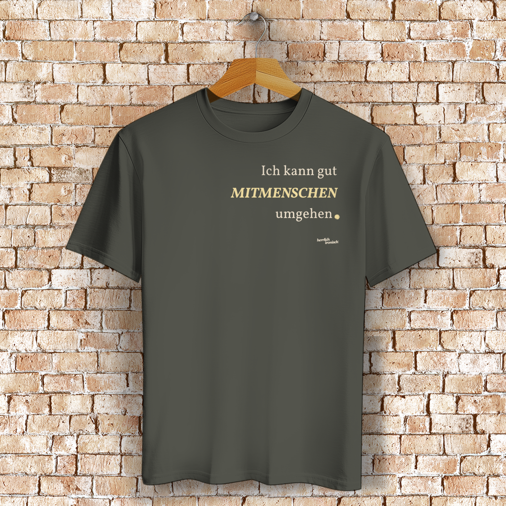 Mitmenschen umgehen – Unisex Basic T-Shirt