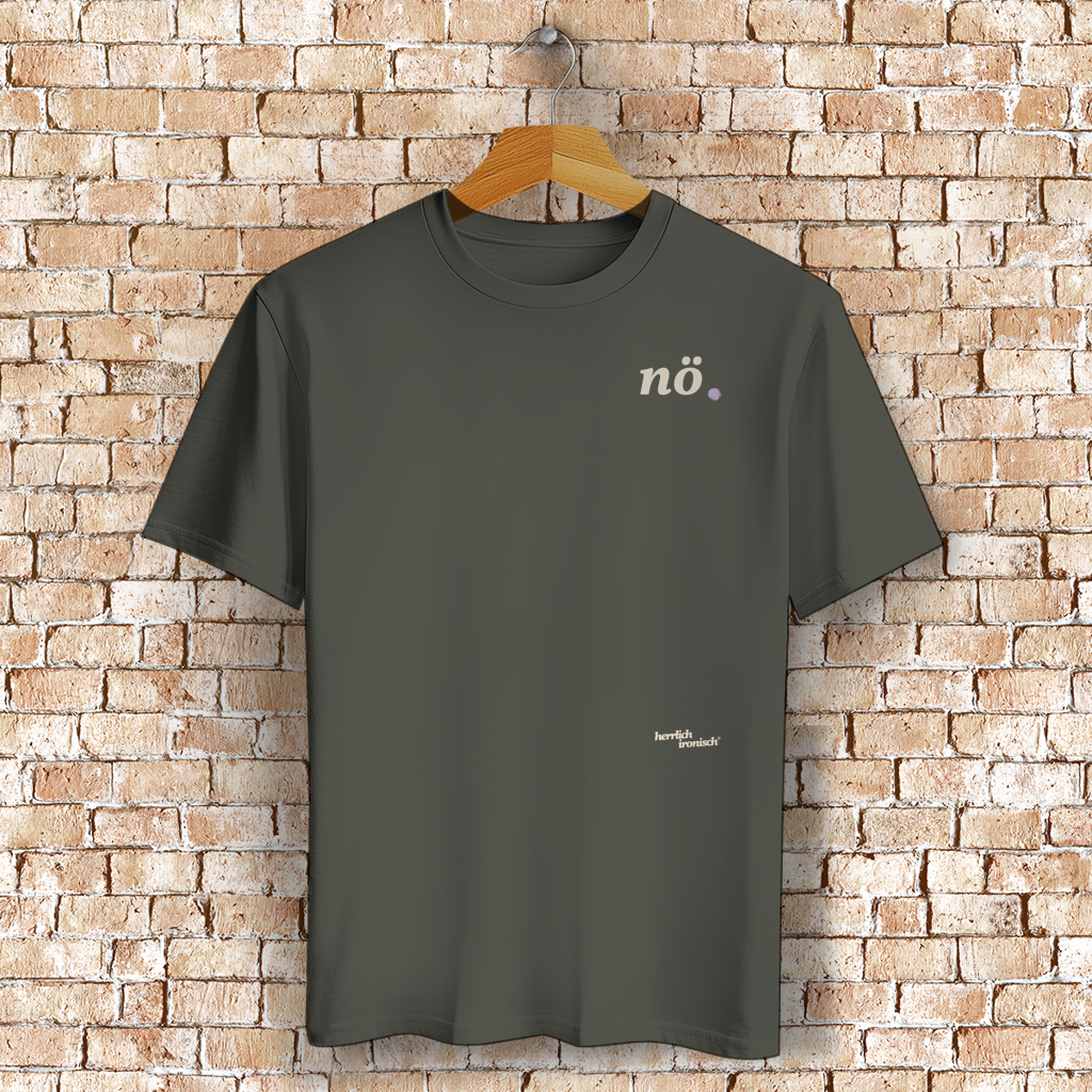 Nö. – Unisex Basic T-Shirt (Druck creme)