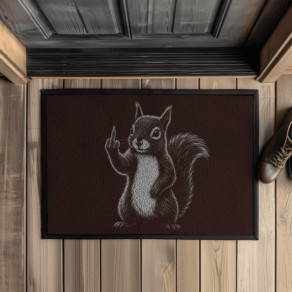 Freundliche Grüße – Eichhörnchen Fußmatte
