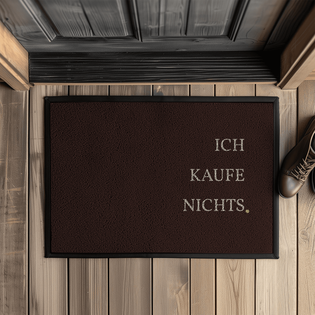 Ich kaufe nichts. – Lustige Fußmatte