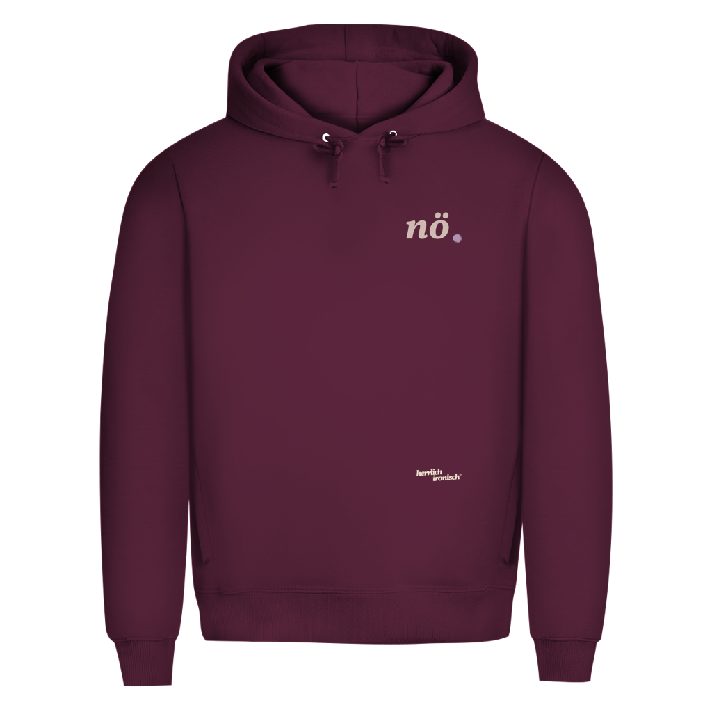 Premium unisex Hoodie "nö." – Für Momente ohne Worte