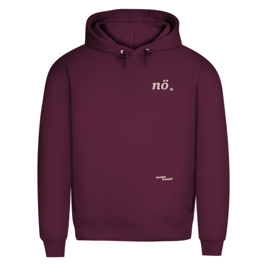 Premium unisex Hoodie "nö." – Für Momente ohne Worte