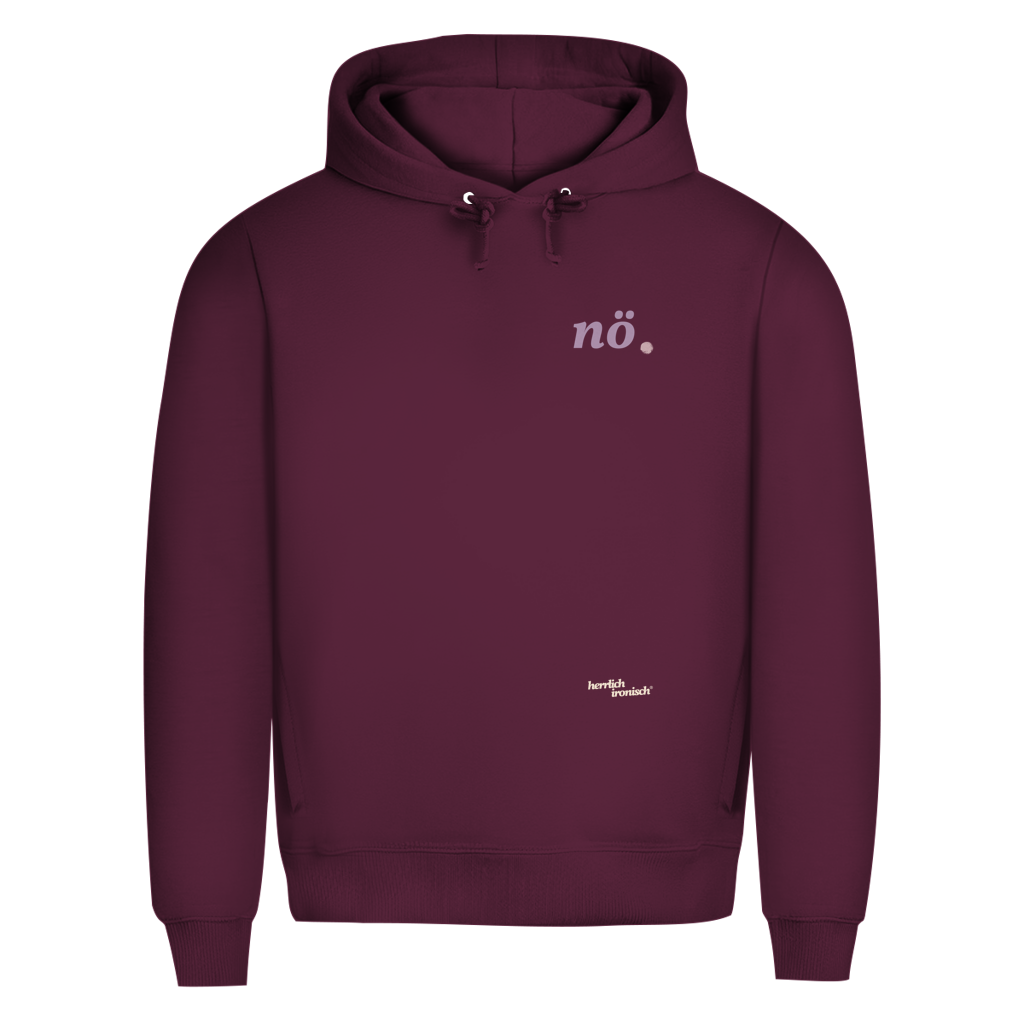 Premium unisex Hoodie "nö." – Für Momente ohne Worte