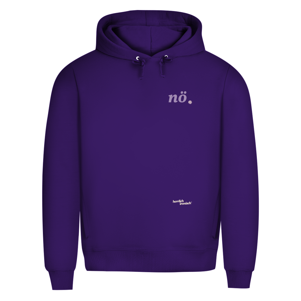 Premium unisex Hoodie "nö." – Für Momente ohne Worte