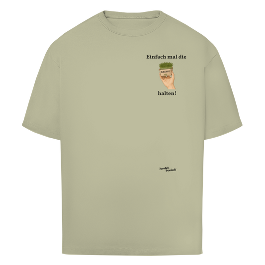 Einfach mal Kresse halten – Oversize Unisex T-Shirt