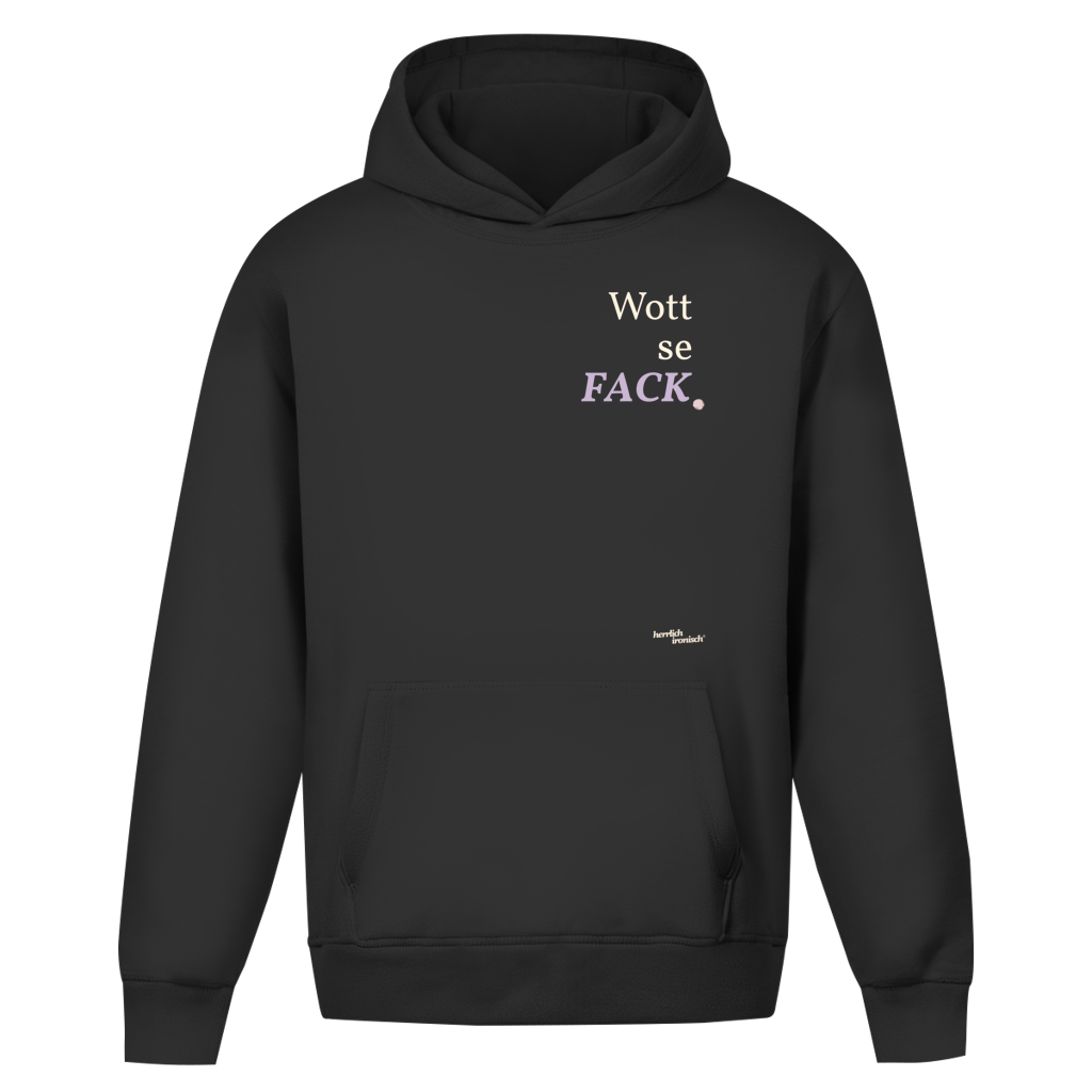WottseFACK – Oversize Unisex Hoodie – Premium