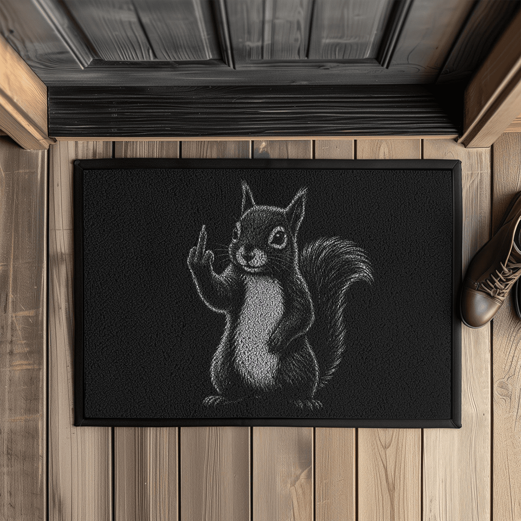 Freundliche Grüße – Eichhörnchen Fußmatte