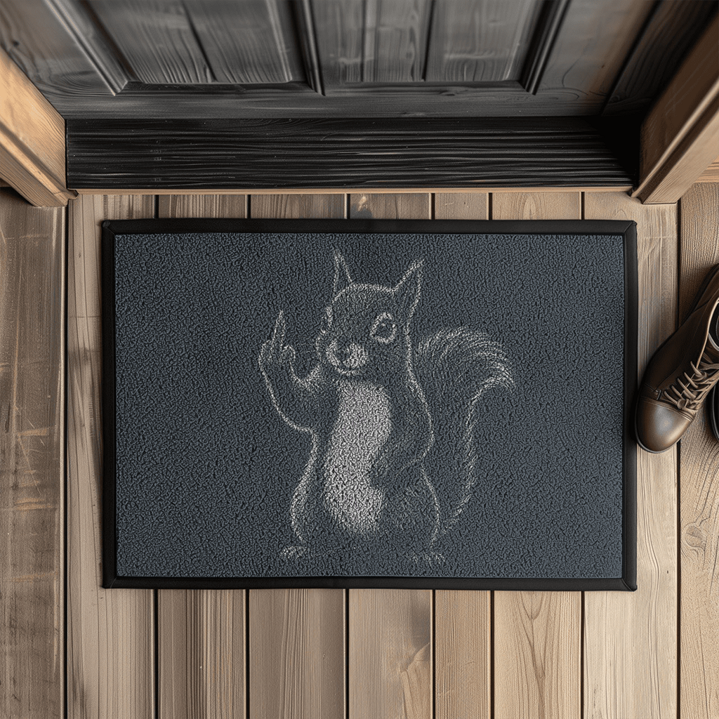 Freundliche Grüße – Eichhörnchen Fußmatte