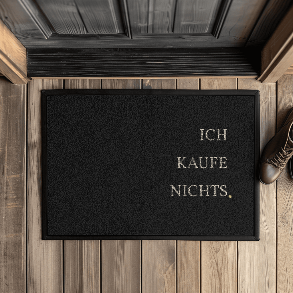 Ich kaufe nichts. – Lustige Fußmatte