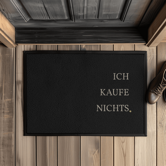 Ich kaufe nichts. – Lustige Fußmatte