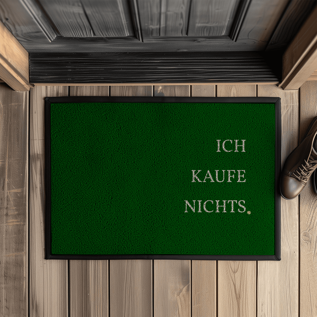Ich kaufe nichts. – Lustige Fußmatte