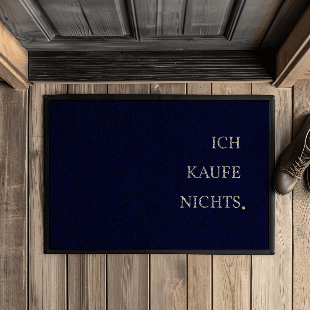 Ich kaufe nichts. – Lustige Fußmatte