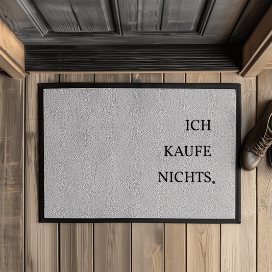 Ich kaufe nichts. – Lustige Fußmatte