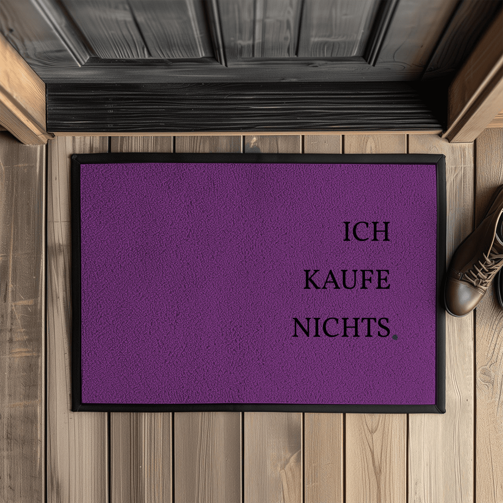 Ich kaufe nichts. – Lustige Fußmatte
