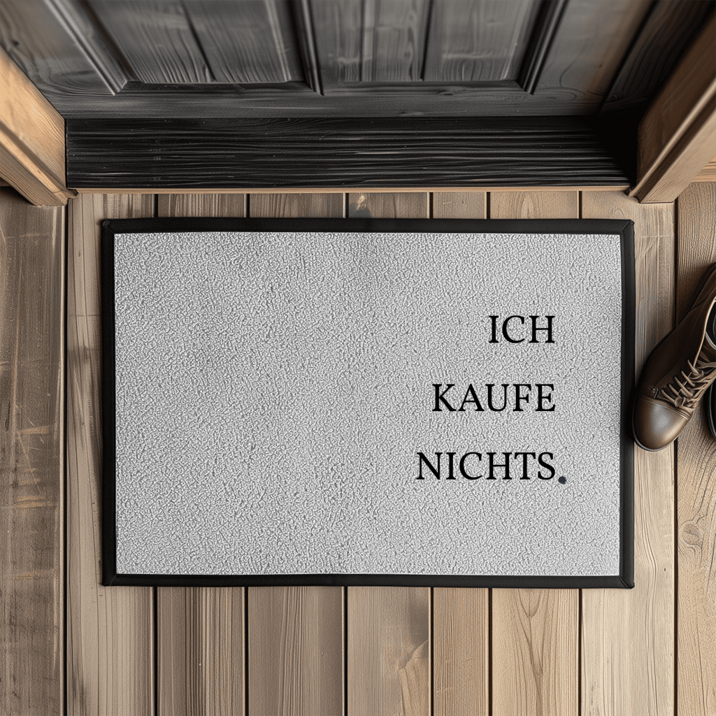 Ich kaufe nichts. – Lustige Fußmatte