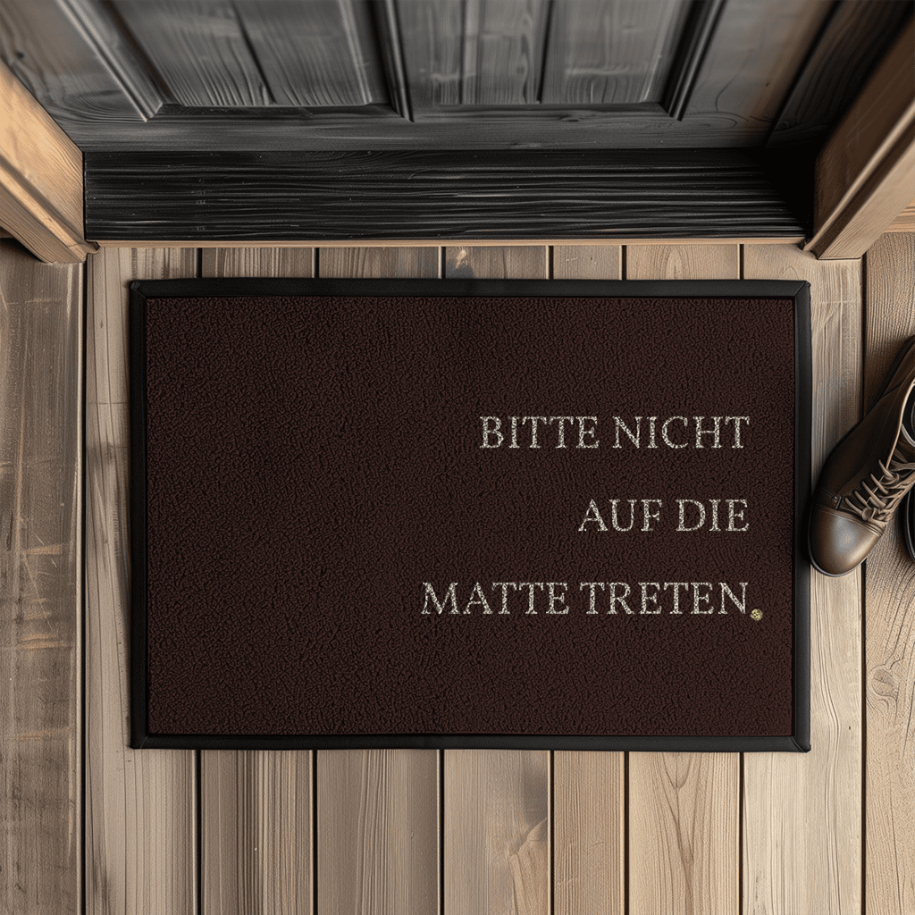 Bitte nicht auf die Matte treten – Lustige Fußmatte